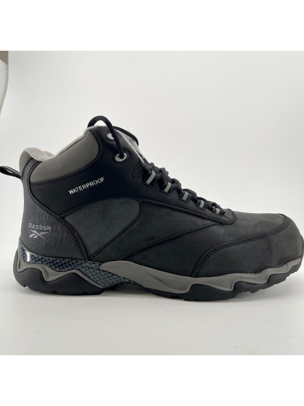 Reebok Beamer WP Mens Size 13E Black Gray Composite Toe Safety Work Boots